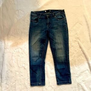 𝅺KUT like new condition Lauren crop straight leg color blue